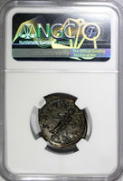 Roman Empire Maximian,AD 286-310 BI Aurelianianus /Salus feeding snake NGC AU(1)