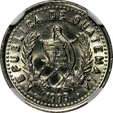 Guatemala 1993 5 Centavos Smaller letters.Dots NGC MS65 TOP GRADED KM# 276.4 (2)