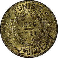 Tunisia 1345 (1926) 1 Franc Chambers of Commerce KEY DATE  UNC KM# 247 (19 346)