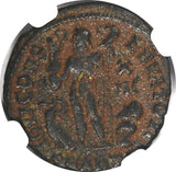 ROMAN Licinius I AS CAESAR AD 308-324 BI REDUCED NUMMUS /JUPITER ZEUS NGC (055)