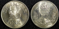 Denmark Frederik IX Copper-Nickel 1957  25 Øre GEM BU COIN KM# 842.2 (23 851)