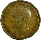Great Britain George VI 1946 3 Pence Mintage-620,700 KEY DATE KM# 849 (18 710)