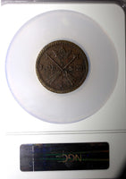 Sweden CARL XI 1677 Ore, S.M. NGC AU53 BN TOP GRADED ! OVERSIZE SLAB KM#264a (1)