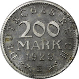 Germany - Weimar Republic PROOF 1923 E 200 Mark Mintage-4 095 SCARCE KM# 35 (00)