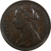 Great Britain Victoria Bronze 1888 1/2 Penny KM# 754 (20 589)