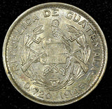 GUATEMALA Silver 1945 10 Centavos Guatemala City Mint KM# 239.1 (22 851)
