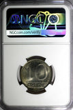 POLAND Copper-Nickel 1985 MW 10 Złotych NGC MS66 ONLY 1 GRADED HIGHEST Y# 152.1
