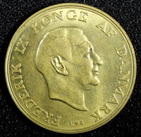 DENMARK Frederik IX Aluminum-Bronze 1958 C S 1 Krone GEM BU COIN KM# 837.2 (788)