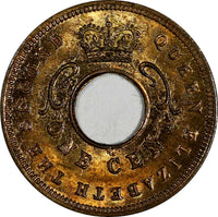 East Africa Elizabeth II 1956 H 1 Cent GEM BU Heaton's Mint KM# 3 (18 609)