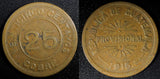 Guatemala Provisional Coinage Copper 1915 25 Centavos KM# 231 (23 330)