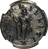 ROMAN Probus,AD 276-282 BI Aurellanianus Silvered / Felicitas  NGC Ch AU (006)