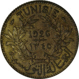 Tunisia 1345 (1926) 1 Franc Chambers of Commerce KEY DATE  UNC KM# 247 (19 345)