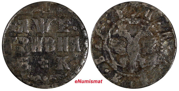 Russia Peter I the Great Silver 1705 БК	Grivennik Krasny Mint RARE KM# 121 (71)