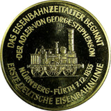 Germany Nurnberg Bronze Medal 1835 1st Gerrman Locomotive BU 39mm (18 306)