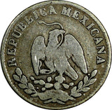 Mexico SECOND REPUBLIC Silver 1868 Mo 10 Centavos 3 YEARS TYPE KM# 402 (19 192)