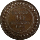 Tunisia Muhammad IV AH1321/1903 A 10 Centimes  KM# 229 (20 655)