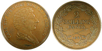SWEDEN Carl XIV Johan 1841 2 Skilling Mintage-93,000 SCARCE DATE KM# 643 (972)