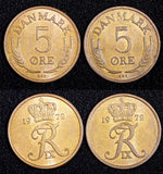 Denmark Frederik IX Bronze 1972 5 Ore UNC .KM# 848.1 RANDOM PICK (1 Coin)