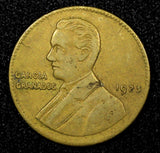 Guatemala Provisional Coinage Miguel Garcia Granados 1923 1 Peso KM# 233 (607)