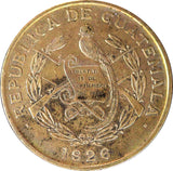 GUATEMALA Silver 1926 1/4 Quetzal 27mm Royal British Mint KM# 243.1  (23 313)