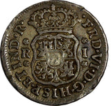 MEXICO Fernando VI Silver 1752 MO M 1 Real Mexico Mint VF KM#76.1 (13 209)