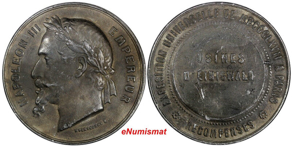 FRANCE 1867 Medal by Ponscarme Napoleon III Exposition Universelle Paris (292)