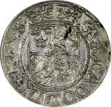 Livonia Gustav II Adolf (1621-1632) Silver 1624 1/24 Thaler KM# 10 (20 406)