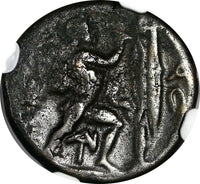 Macedonian Kingdom Antigonus II Gonatas 277 - 239 B.C. AE19 Countermark NGC VF