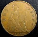 Great Britain George V Bronze 1936 1 Penny KM# 838  (23 337)