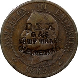 GREAT BRITAIN London.Dix Gas Lamp Maker Token, ND (ca. 1883-1909).George Dix (7)