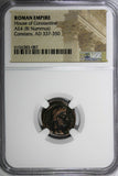 ROMAN Constans AD 337-350  AE4 BI Nummus / Army Soldiers NGC (087)