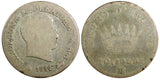 Italian States KINGDOM OF NAPOLEON Silver 1814 M 10 Soldi Milan C# 6.1 (23 493)