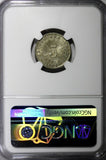 Haiti Copper-Nickel 1889 5 Cents 1 YEAR TYPE Mint-100,000 NGC MS63 RARE KM#50