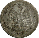 MEXICO Silver 1889 Ga S 25 Centavos Guadalajara Mint-30,000 KM# 406.4 (19 154)