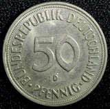 Germany - Federal Republic Copper-Nickel 1950 D 50 Pfennig Munich KM# 109.1 (1)