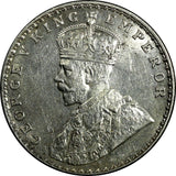 India-British George V Silver 1918 (B) 1 Rupee aUNC Mint Luster KM# 524 (18 822)