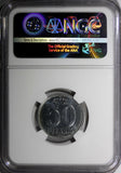 German-Democratic Republic DDR 1980 A 50 Pfennig NGC MS65 TOP GRADED KM#12.2(16)