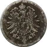 GERMANY Empire Wilhelm I 1875-H-G 10 Pfennig BETTER DATE KM# 4