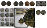 LOT OF 7 COINS .