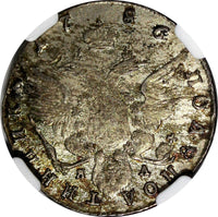 RUSSIA Catherine II Silver 1786 SPB YA Polupoltinnik NGC XF45  RARE C# 65c (031)