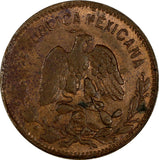 Mexico-Revolutionary GUERRERO Copper 1915 10 Centavos aUNC KM# 645 (17 720)