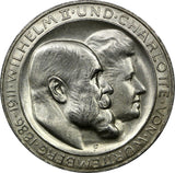 German States WURTTEMBERG 1911 F 3 Mark Wedding Anniversary UNC KM# 636 (9685)