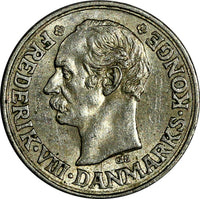 Denmark Frederik VIII Silver 1907 VBP; GJ 10 Ore UNC Condition KM# 807 (15 052)