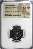 ROMAN Probus,AD 276-282 BI Aurellanianus Silvered / Felicitas  NGC Ch AU (025)