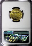 FRANCE Aluminum-Bronze 1923 1 Franc NGC MS64 GAD-468 KM# 876 (062)