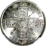 GREAT BRITAIN George V Silver 1915 Florin 2 Shillings NGC  AU58 KM# 817 (115)