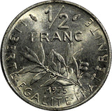 France 1975 1/2 Franc signature "O. Roty" 19.5 mm GEM BU KM# 931.1 (20 507)