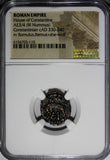 ROMAN Constantinian Dynasty AE3/4 Nummus AD 330-340 / She-Wolf &Twins NGC (110)