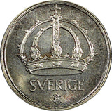 Sweden Gustaf V (1907-1950) Silver 1944 G 10 Öre BU KM# 813 (22 068)