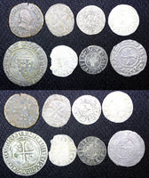 FRANCE LOT OF 14 MEDIEVAL COINS most are silver. (22 373)